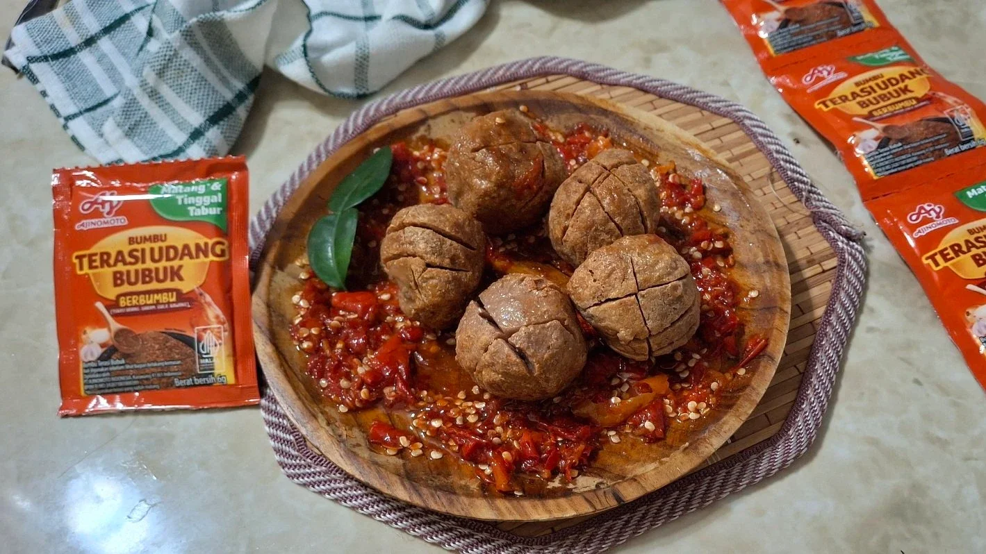 Bakso Penyet Sambal Terasi Udang Bubuk