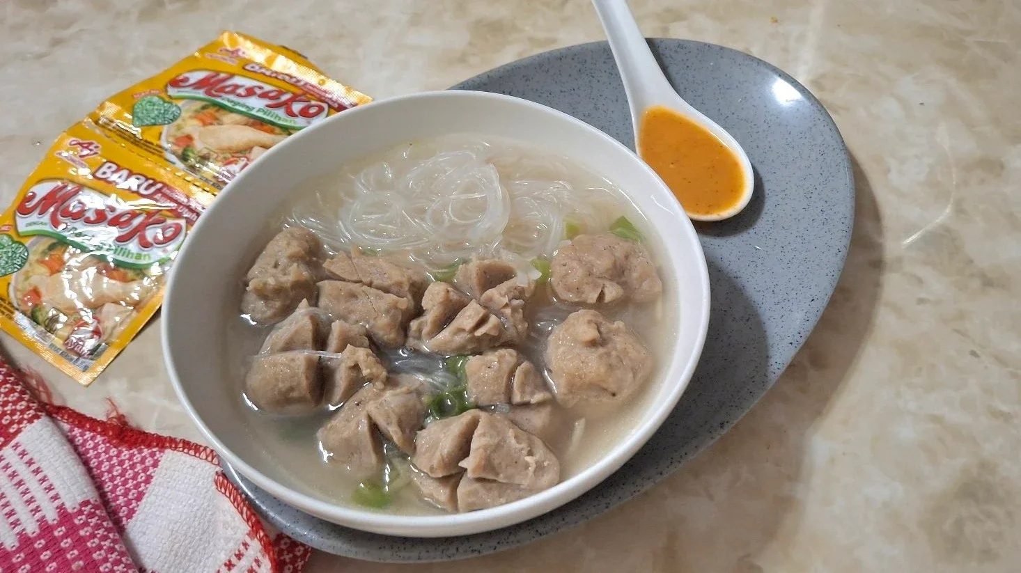 Bakso Daging Sapi Soun ala Masako