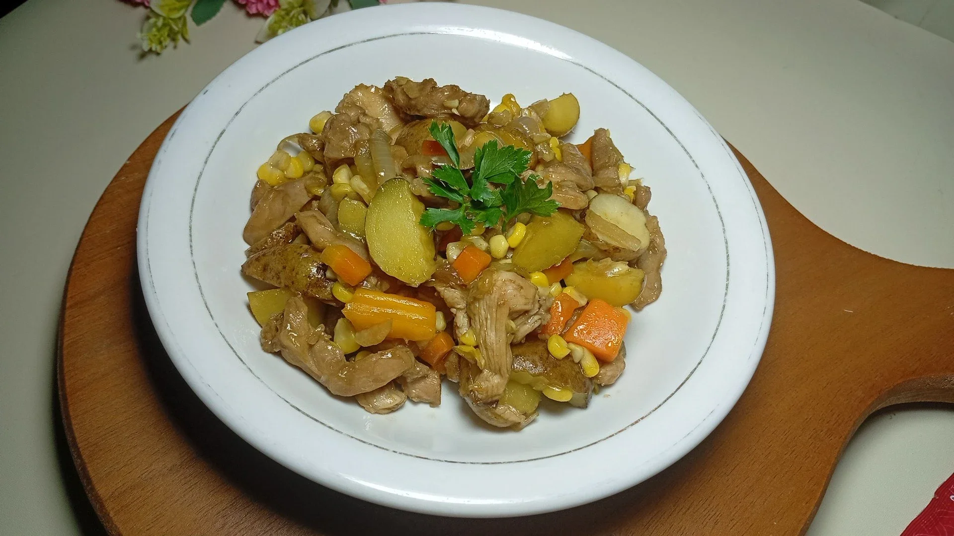 Ayam Sayur Saus Tiram 
