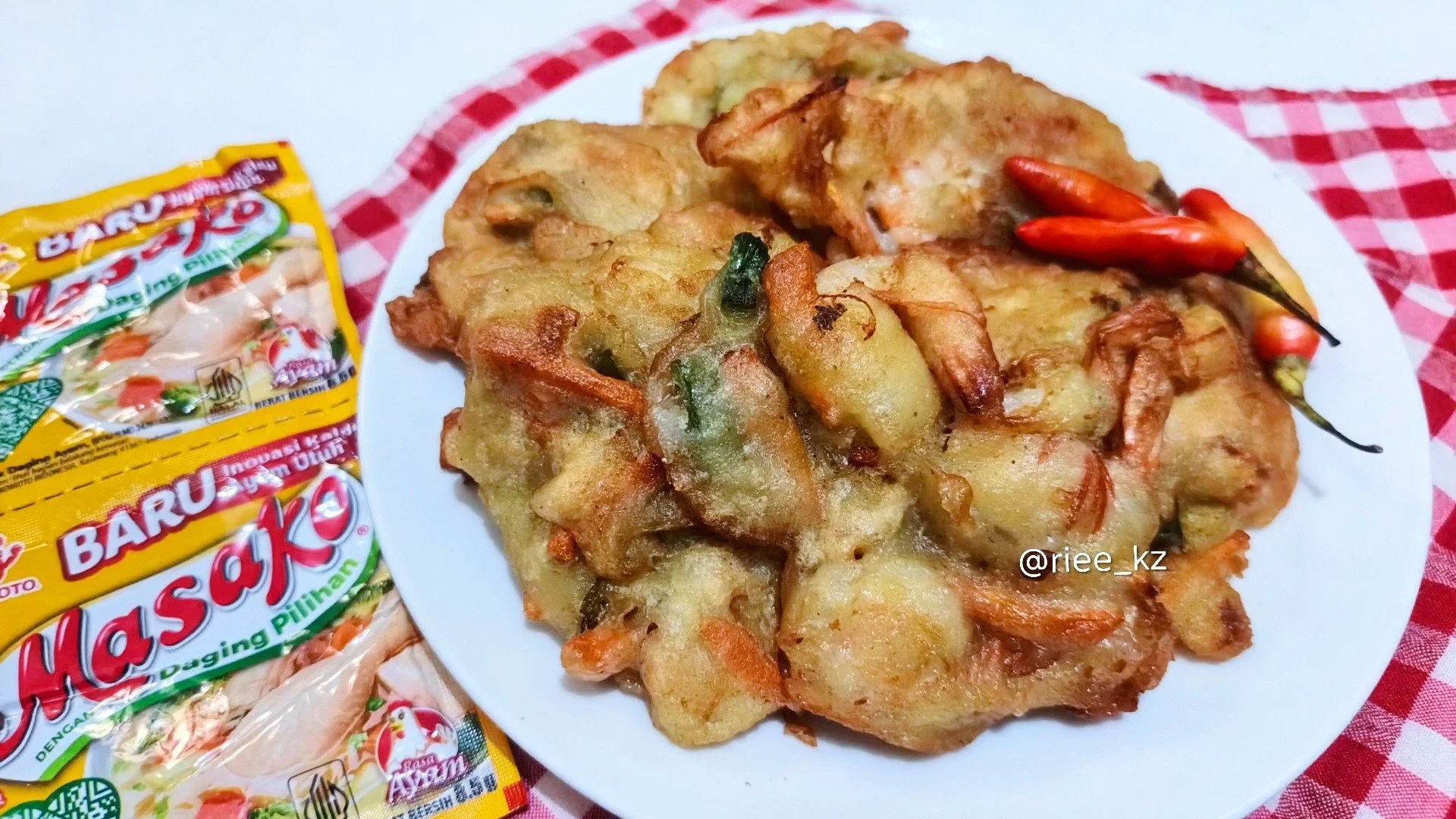 Bakwan udang ala masako