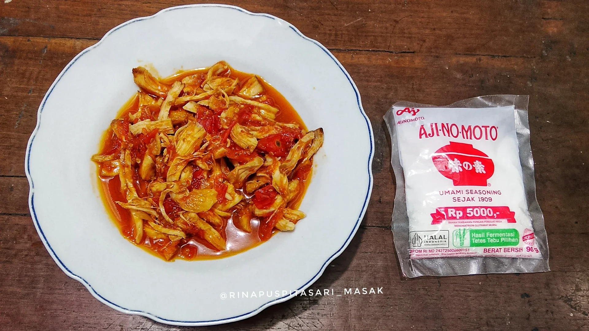 Balado Ayam Suwir Pedas ala AJI-NO-MOTO®