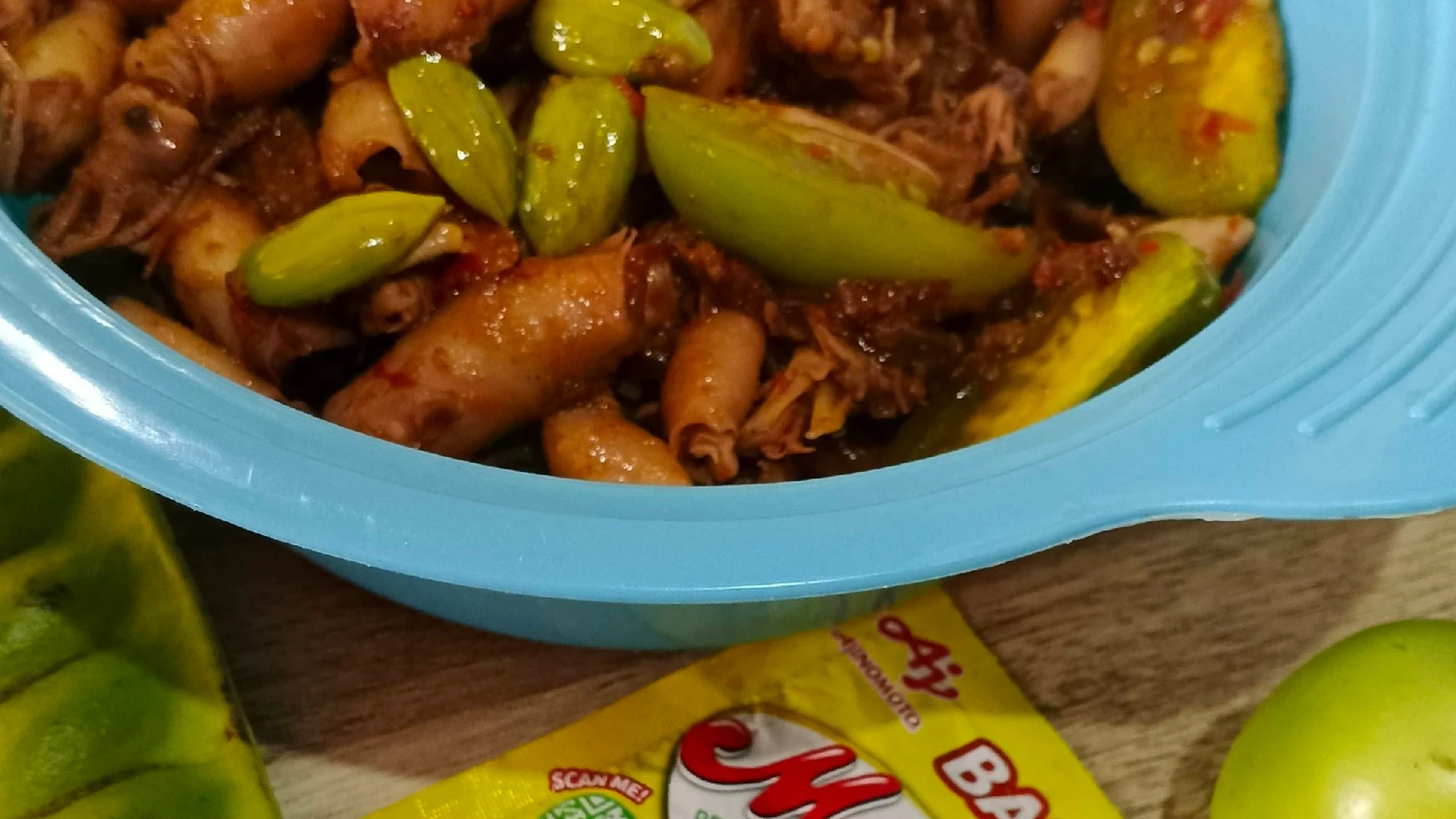 balado cumi asin dan pete