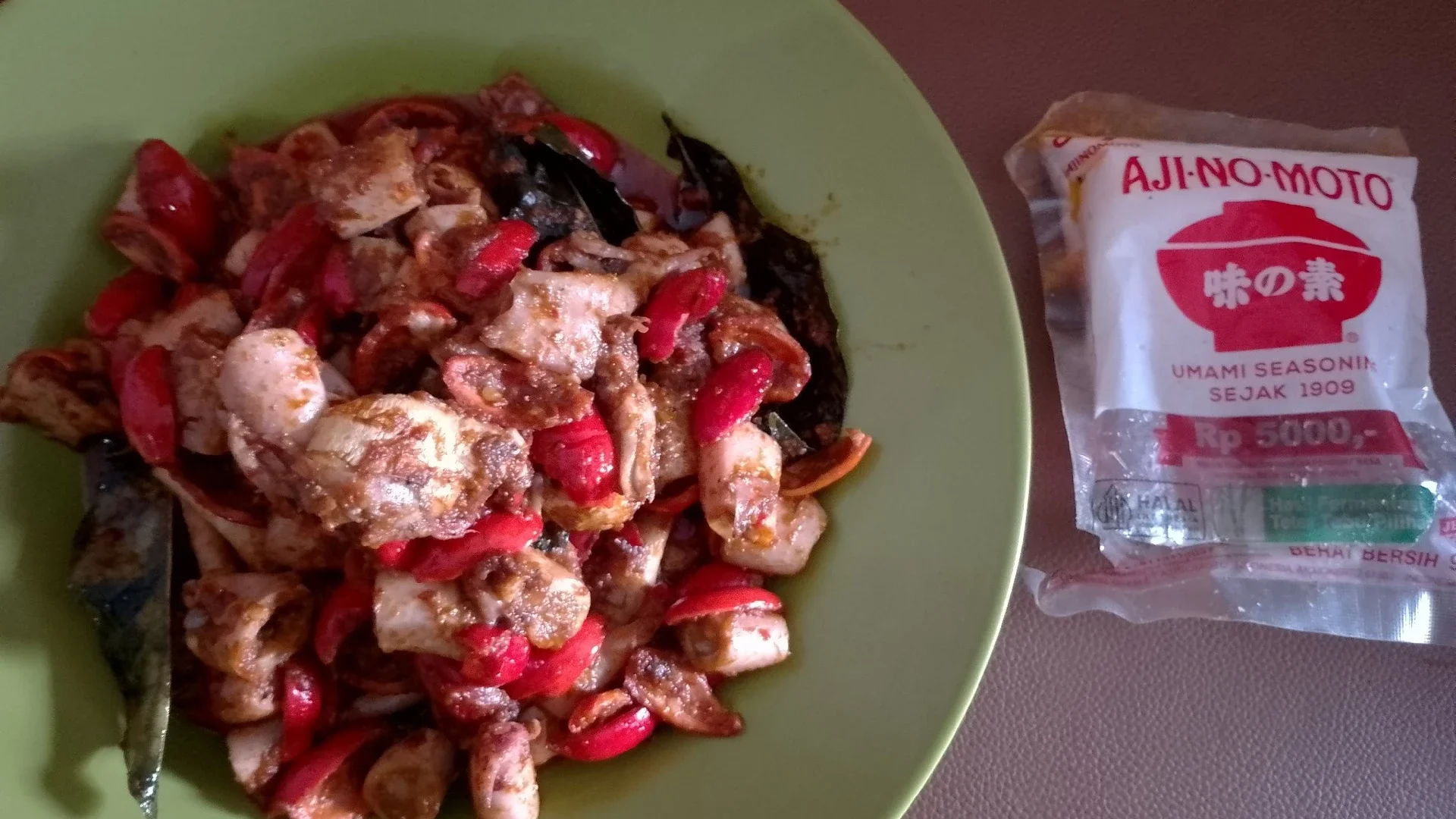 Balado Cumi Kulit Melinjo 