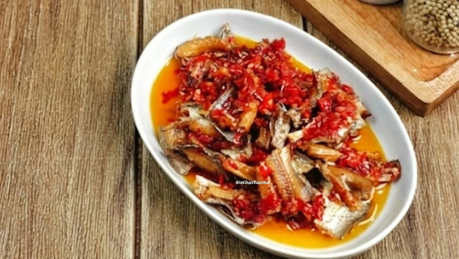 Balado Ikan Asin Beledang
