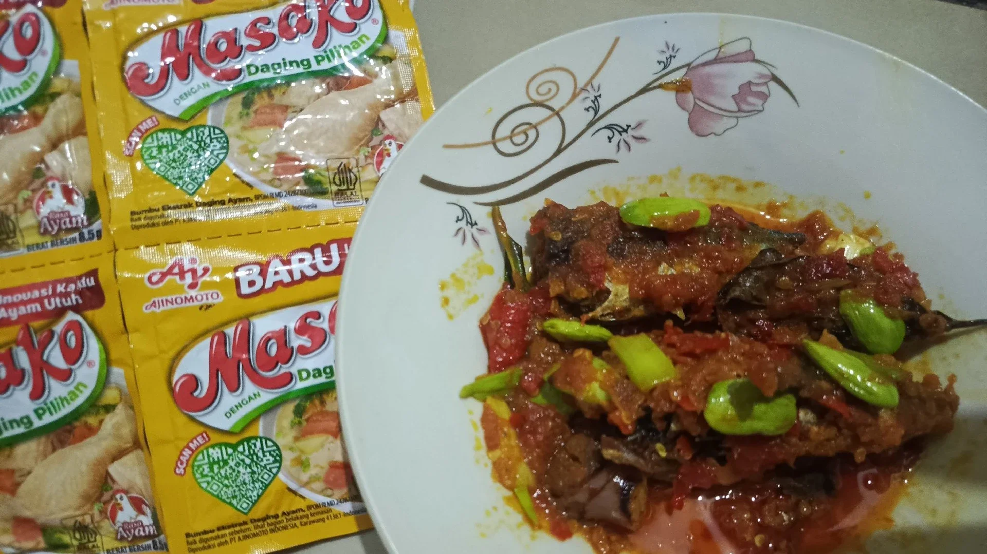 Balado Ikan Pindang Petai