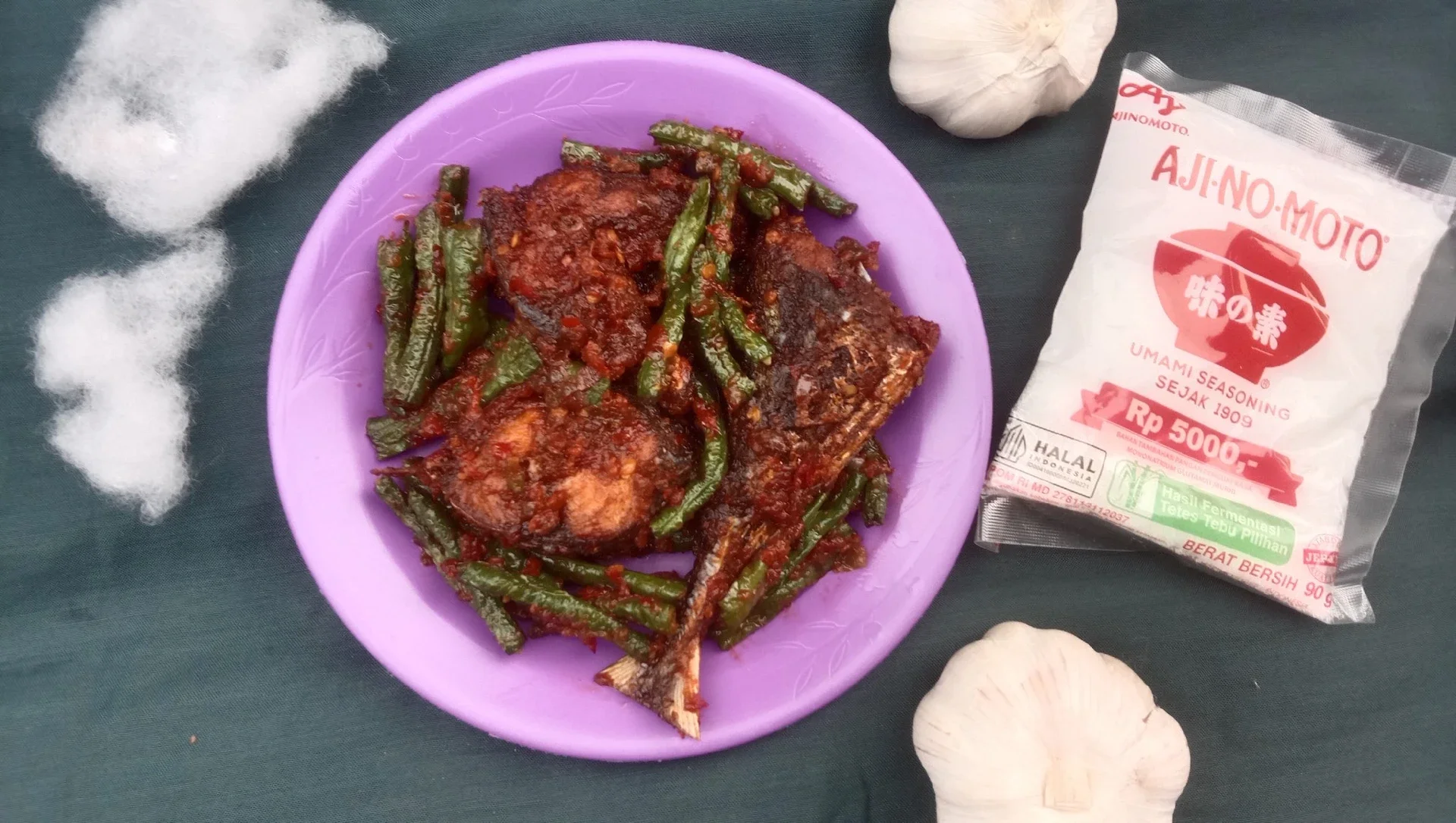 BALADO IKAN SARAI KACANG PANJANG 