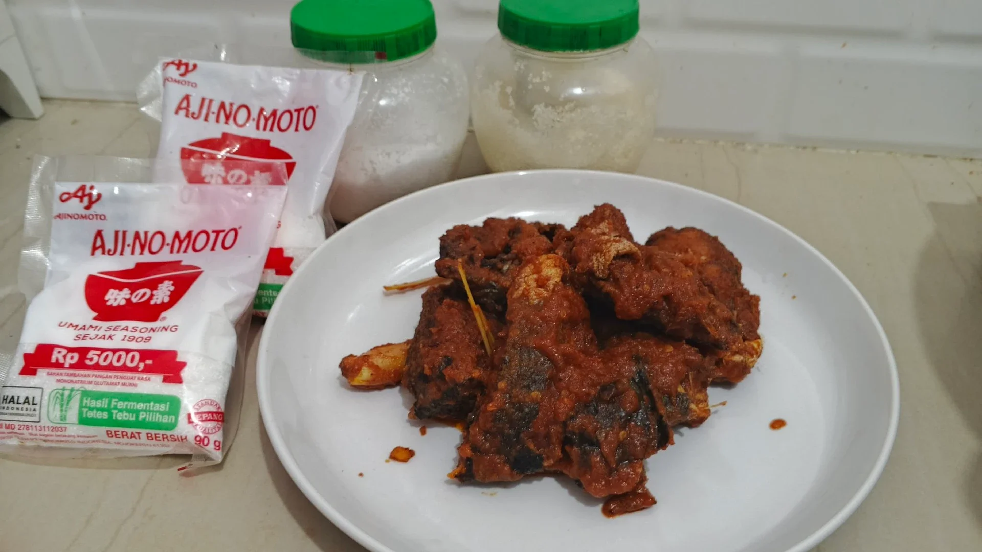 balado ikan tongkol Ala AJI-NO-MOTO