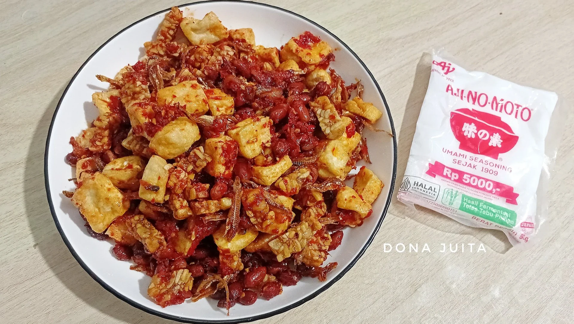 Balado Tahu Tempe Teri Kacang