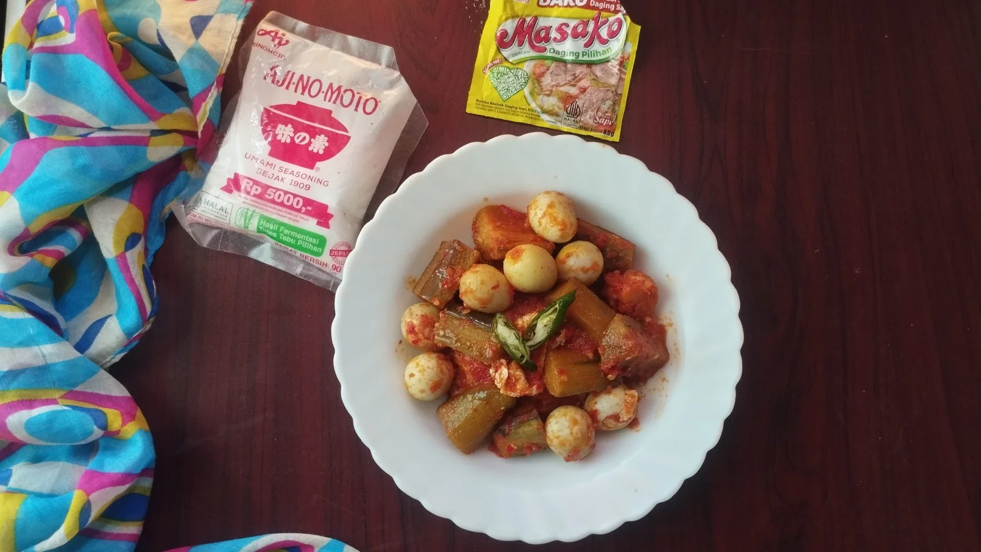 Balado Telur dan Terong