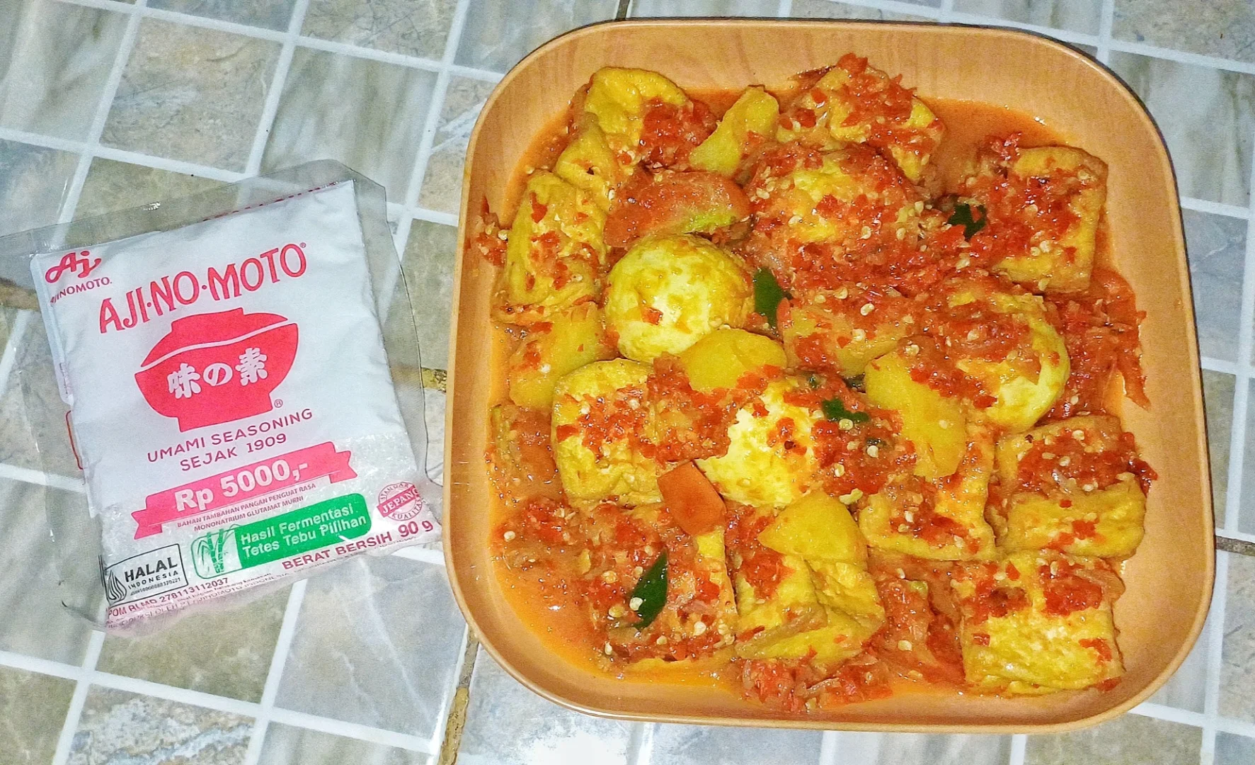 Balado Telur Tahu Kentang