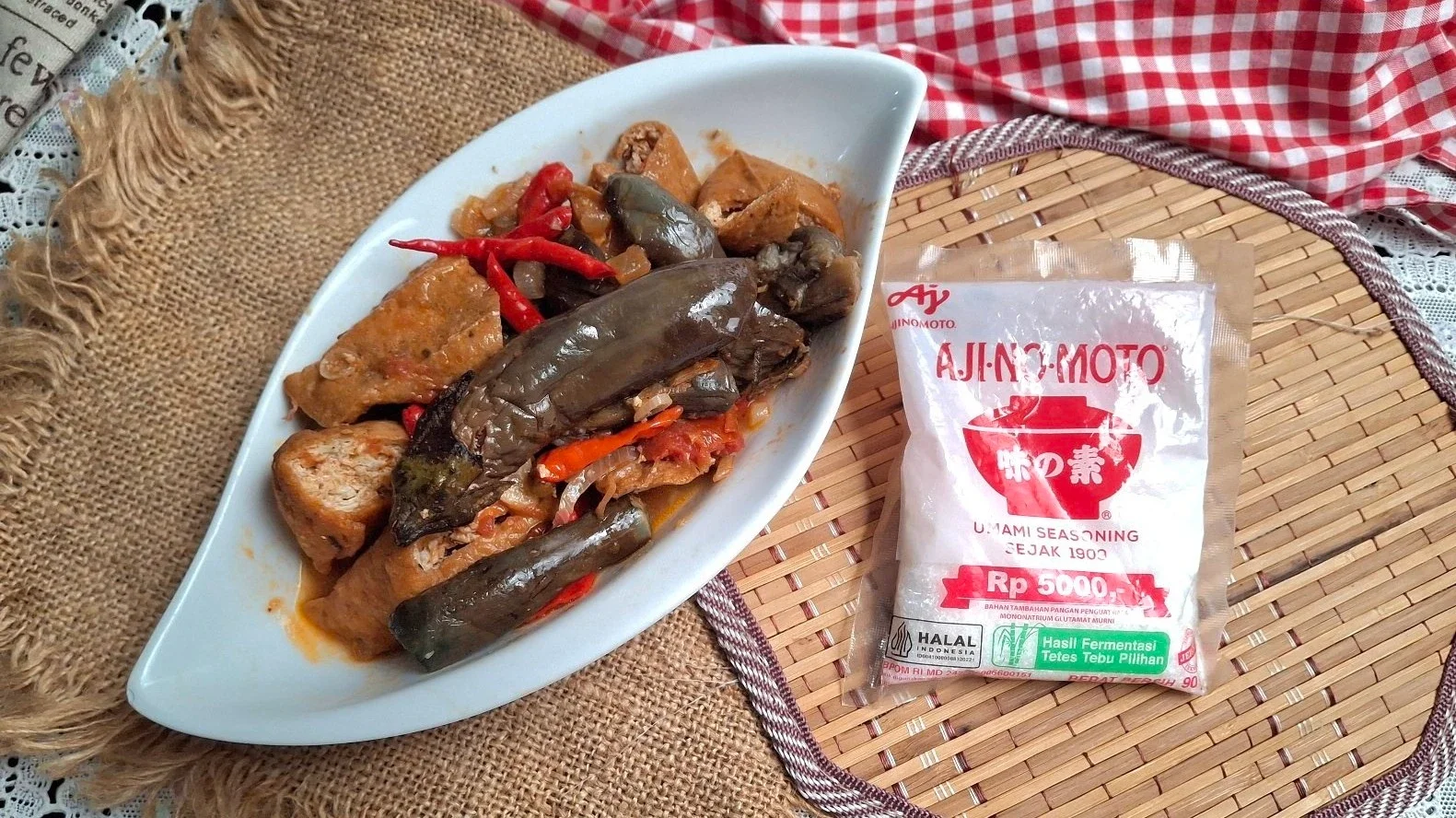 Balado Terong dan Tahu ala Ajinomoto