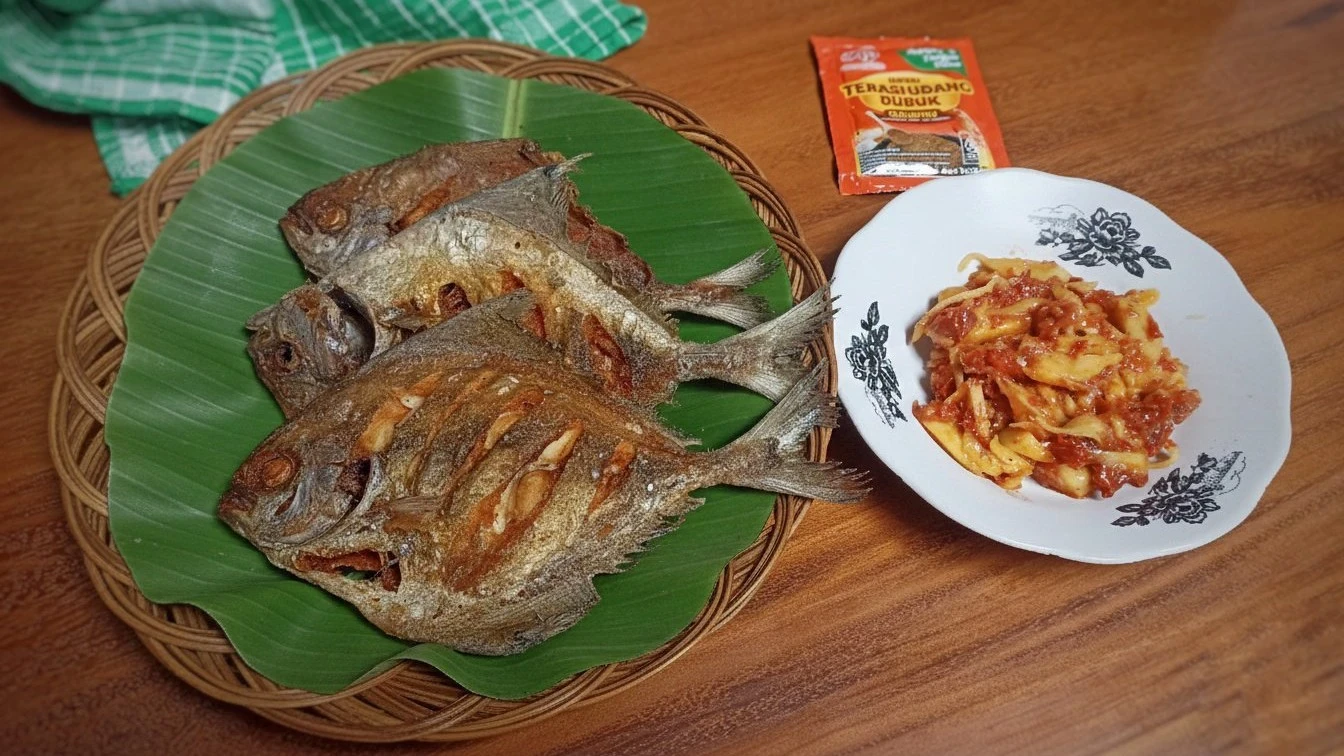 Bawal Goreng Sambal Mangga