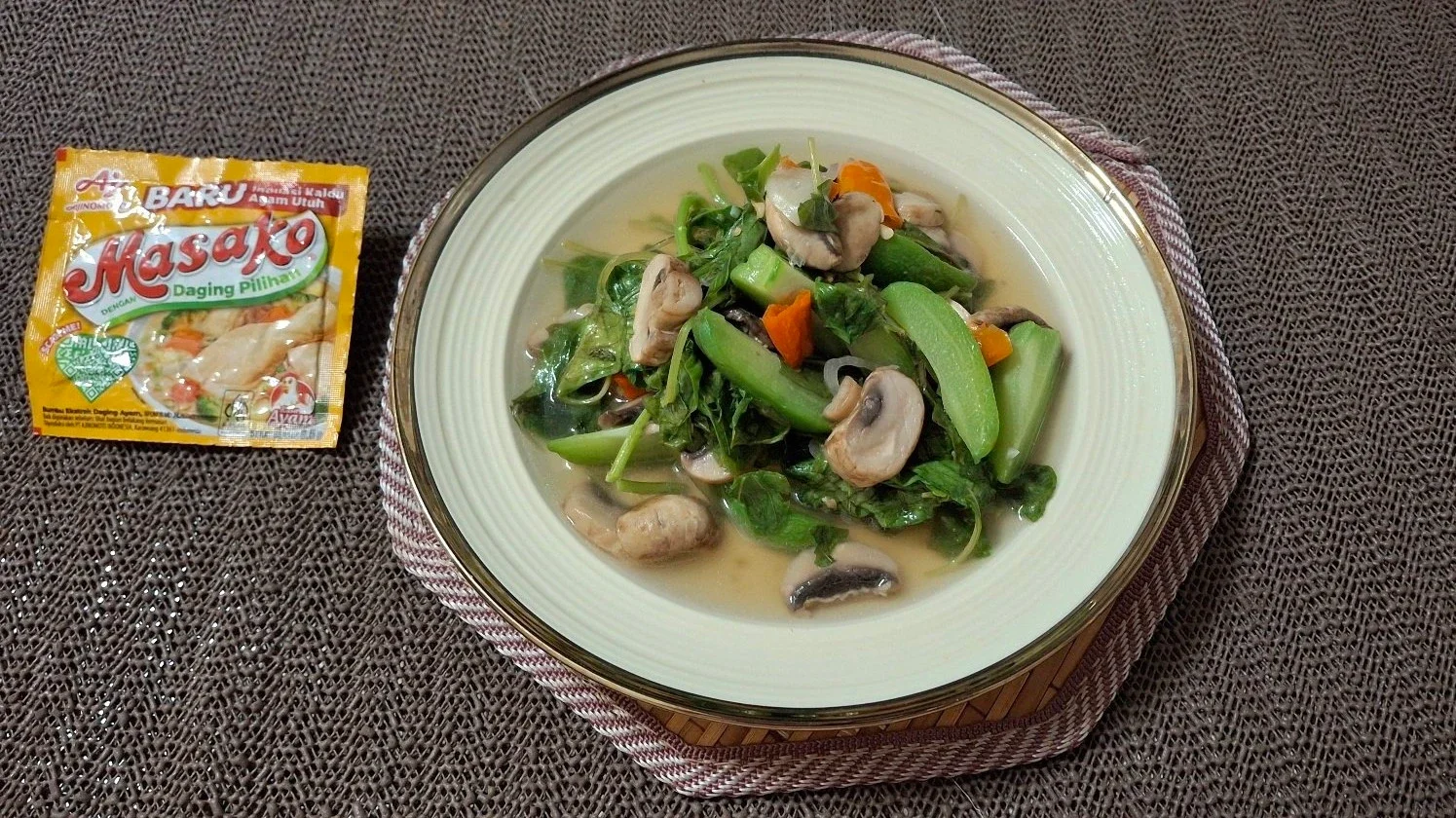 Bayam Tumis Labu Jamur