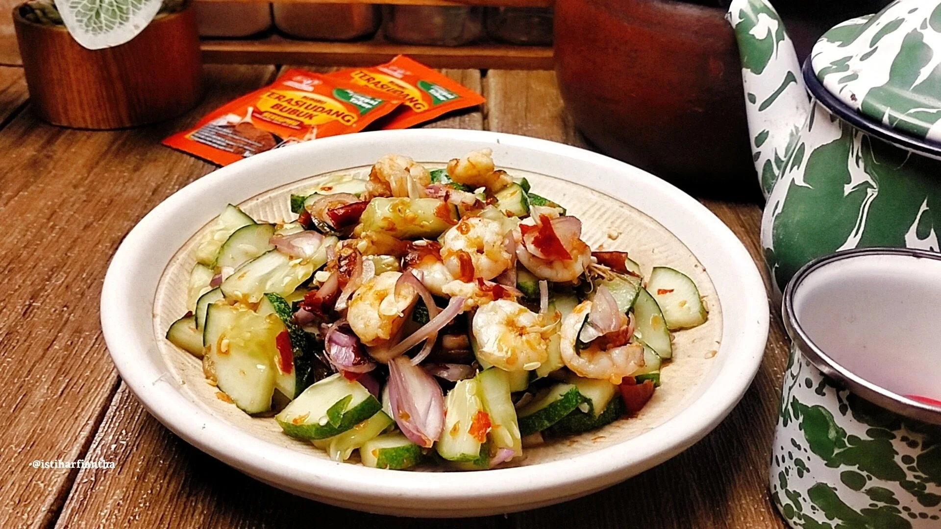 Beberuk Timun Udang ala Terasi Udang AJI-NO-MOTO® #NikmatTanpaDrama