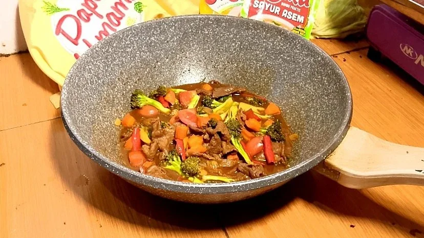 Beff slice masak asam ala sajiku