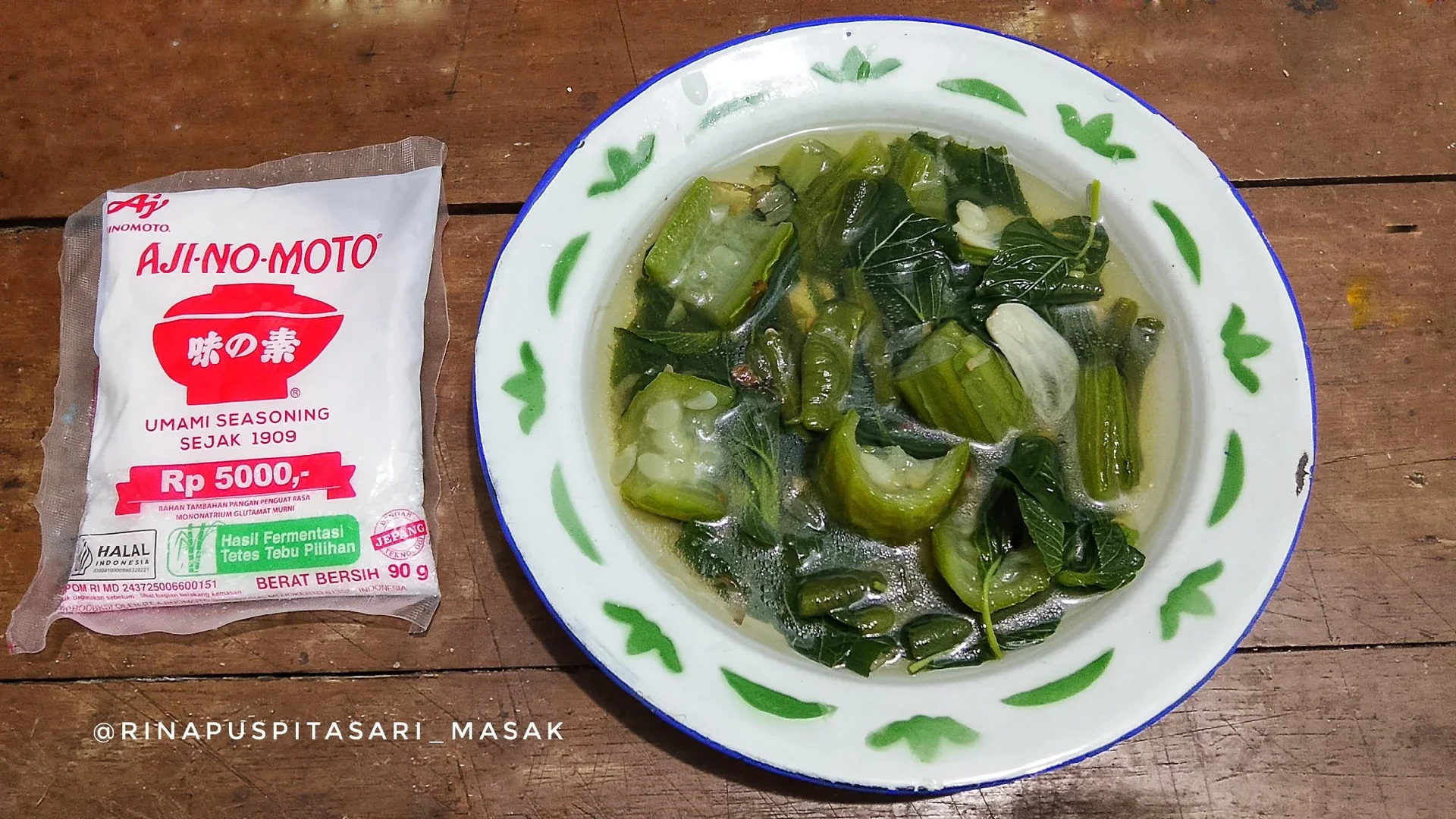Bening Bayam Kacang Panjang Oyong ala AJI-NO-MOTO®