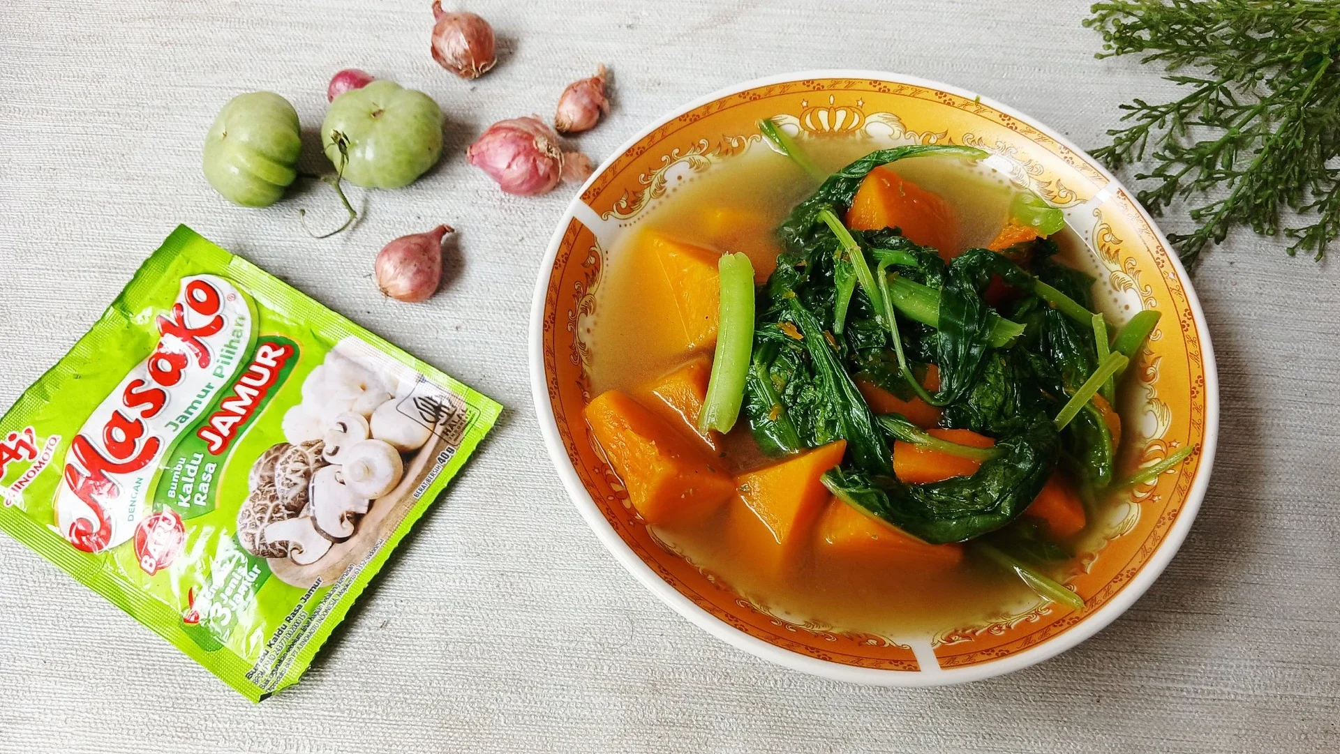 Bening Bayam Labu Kuning Masako