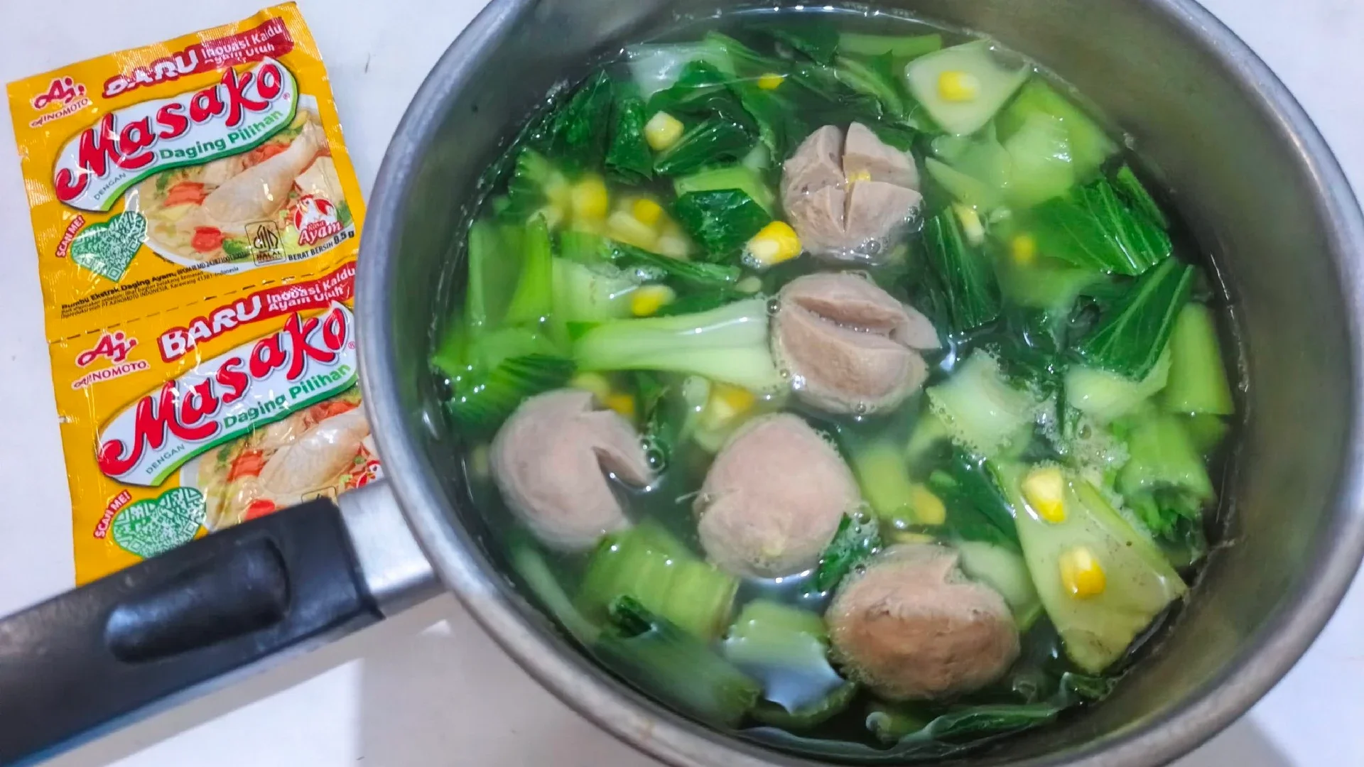 Bening pakcoy jagung manis 