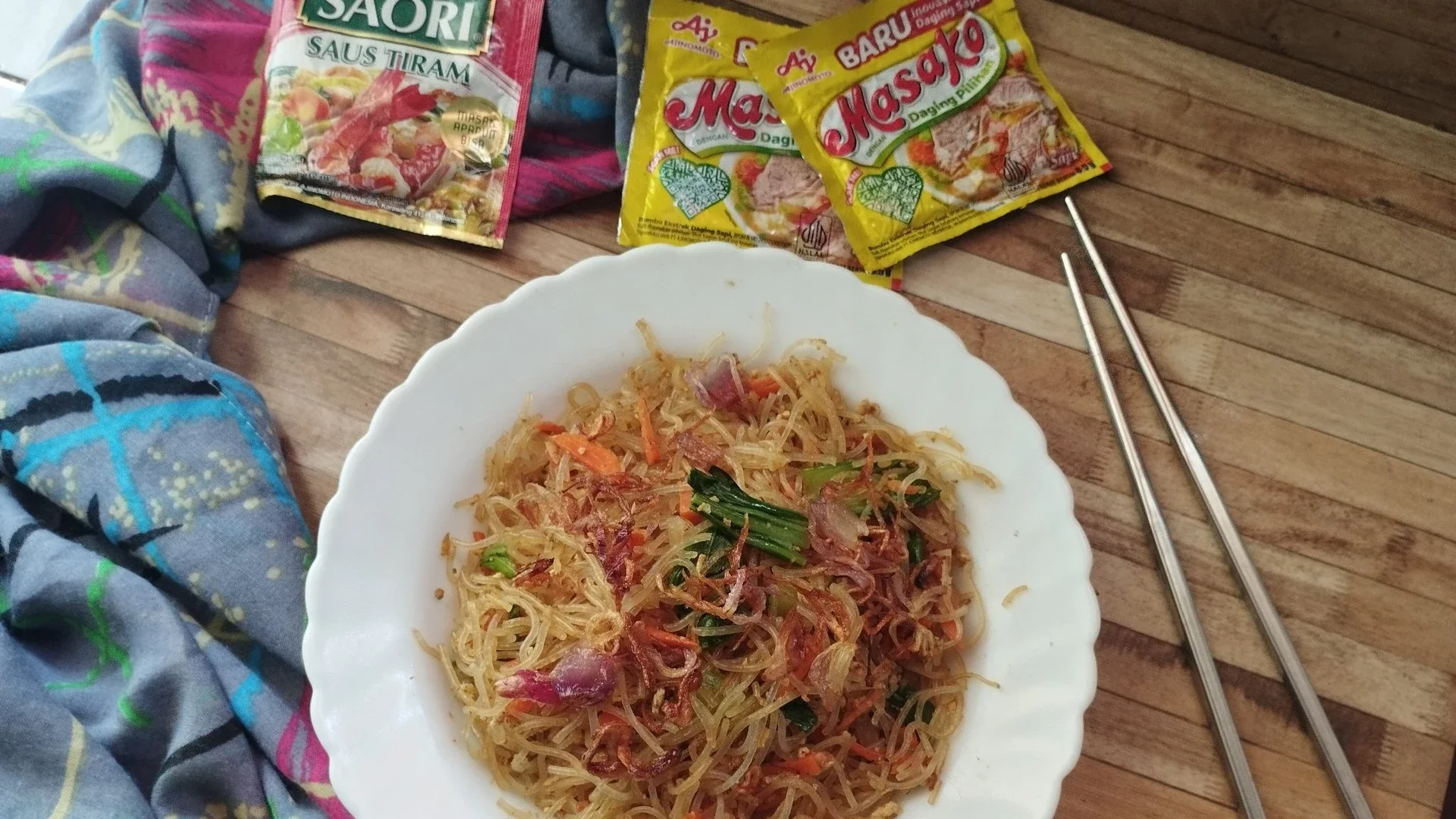 Bihun Goreng Telur Ala Masako