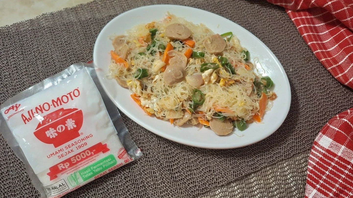 Bihun Tumis Cabe Ijo ala Ajinomoto