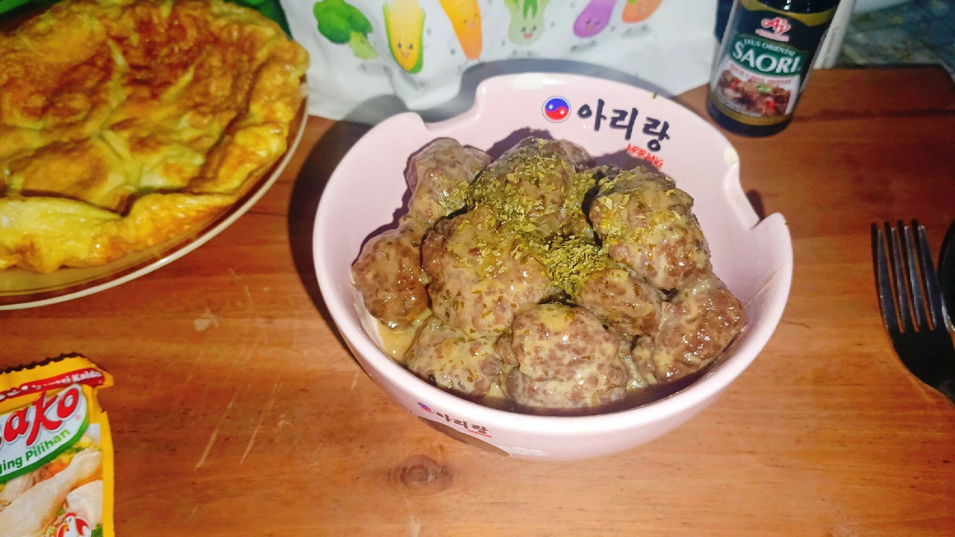 blackpepper meatball ala saori
