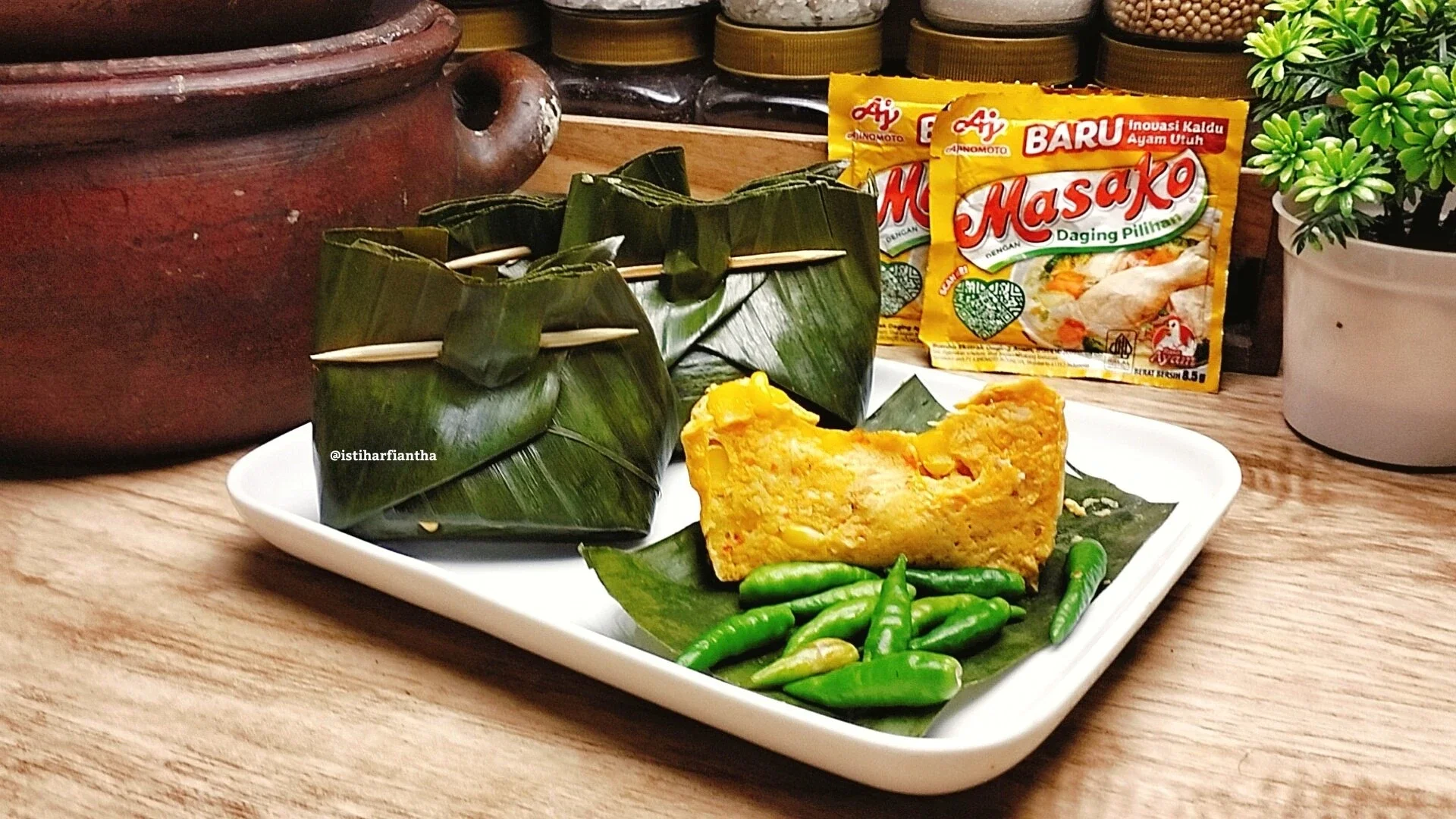 Botok Jagung Ayam Cincang ala MASAKO® #JagungUmami
