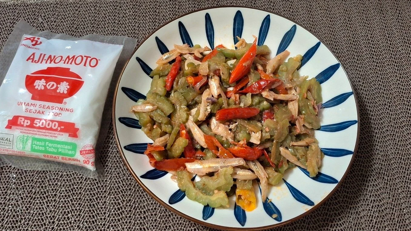 Tumis Pare Teri Jengki ala Ajinomoto