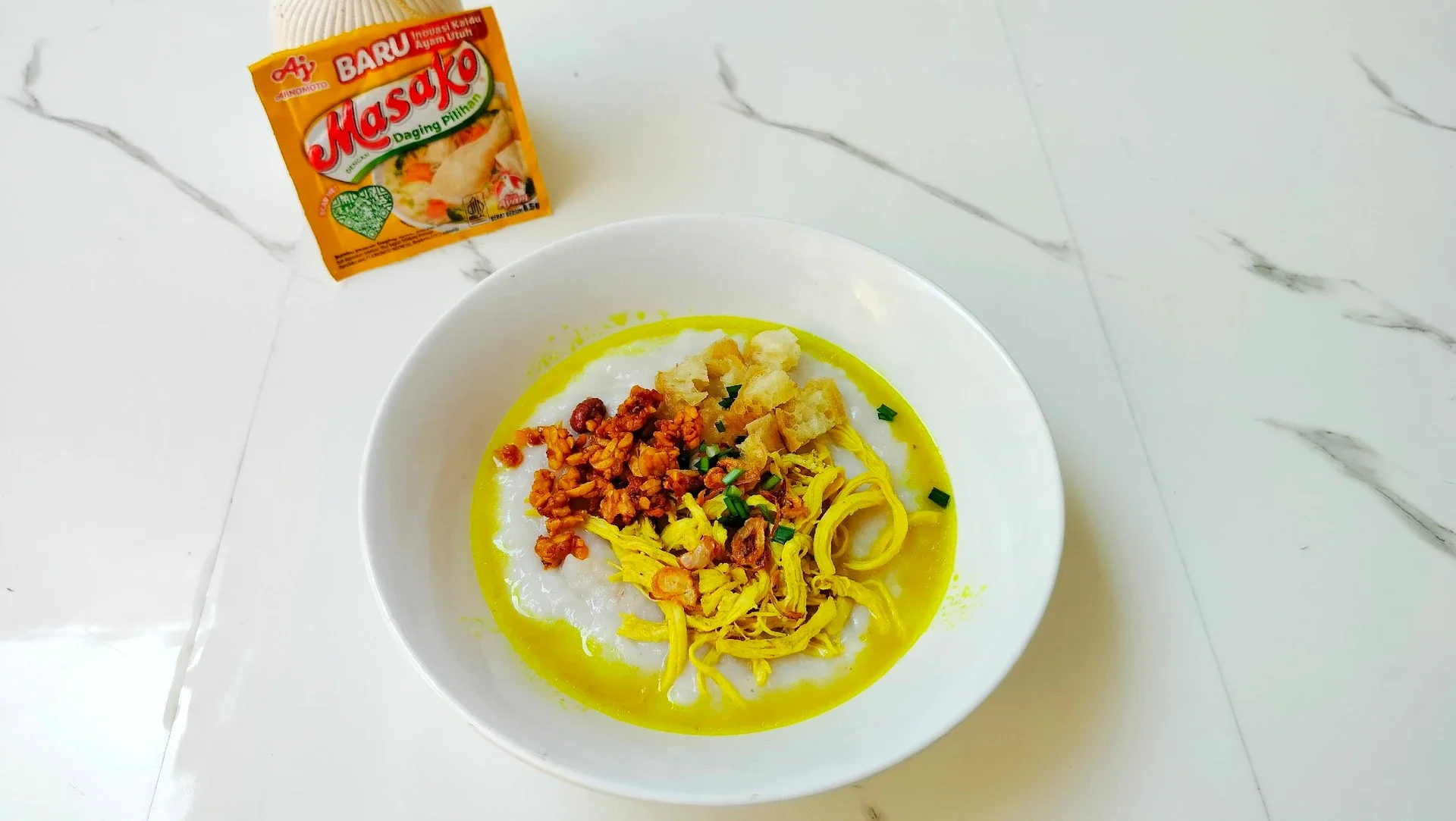 bubur ayam kuah kuning