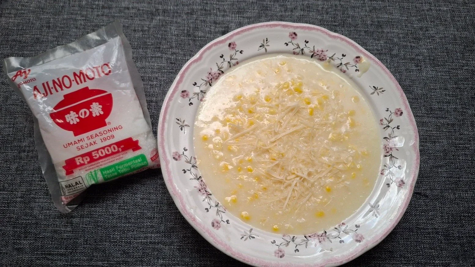 Bubur Jagung Keju ala Ajinomoto