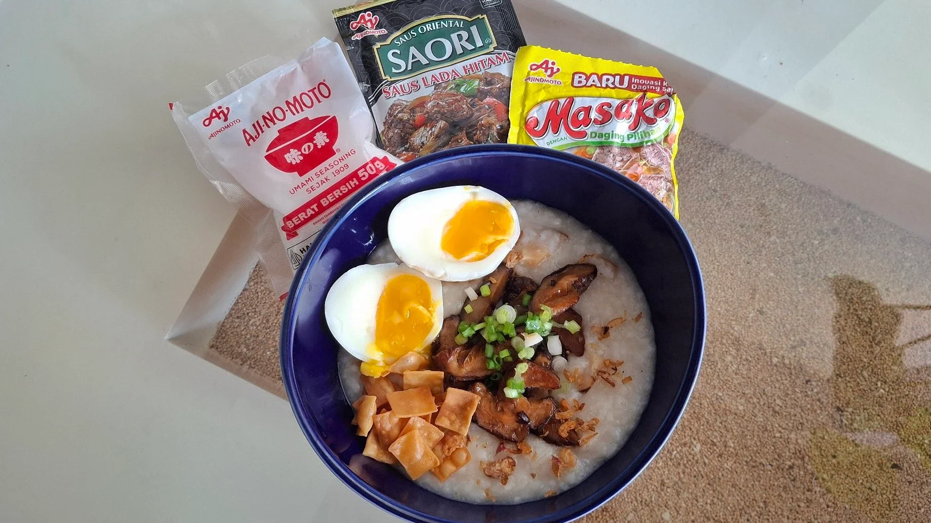 Bubur Jamur Shiitake Lada Hitam #KreasiSerbaJamur