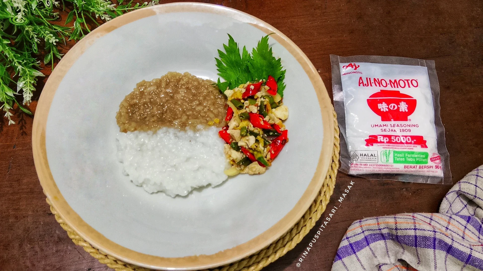 Bubur Sengkolo Tahu Bejek Telur ala AJI-NO-MOTO® #PestaRasaMerdeka