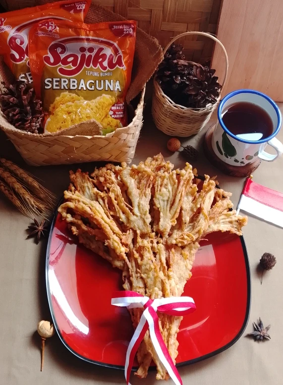 Bucket crispy jamur enoki