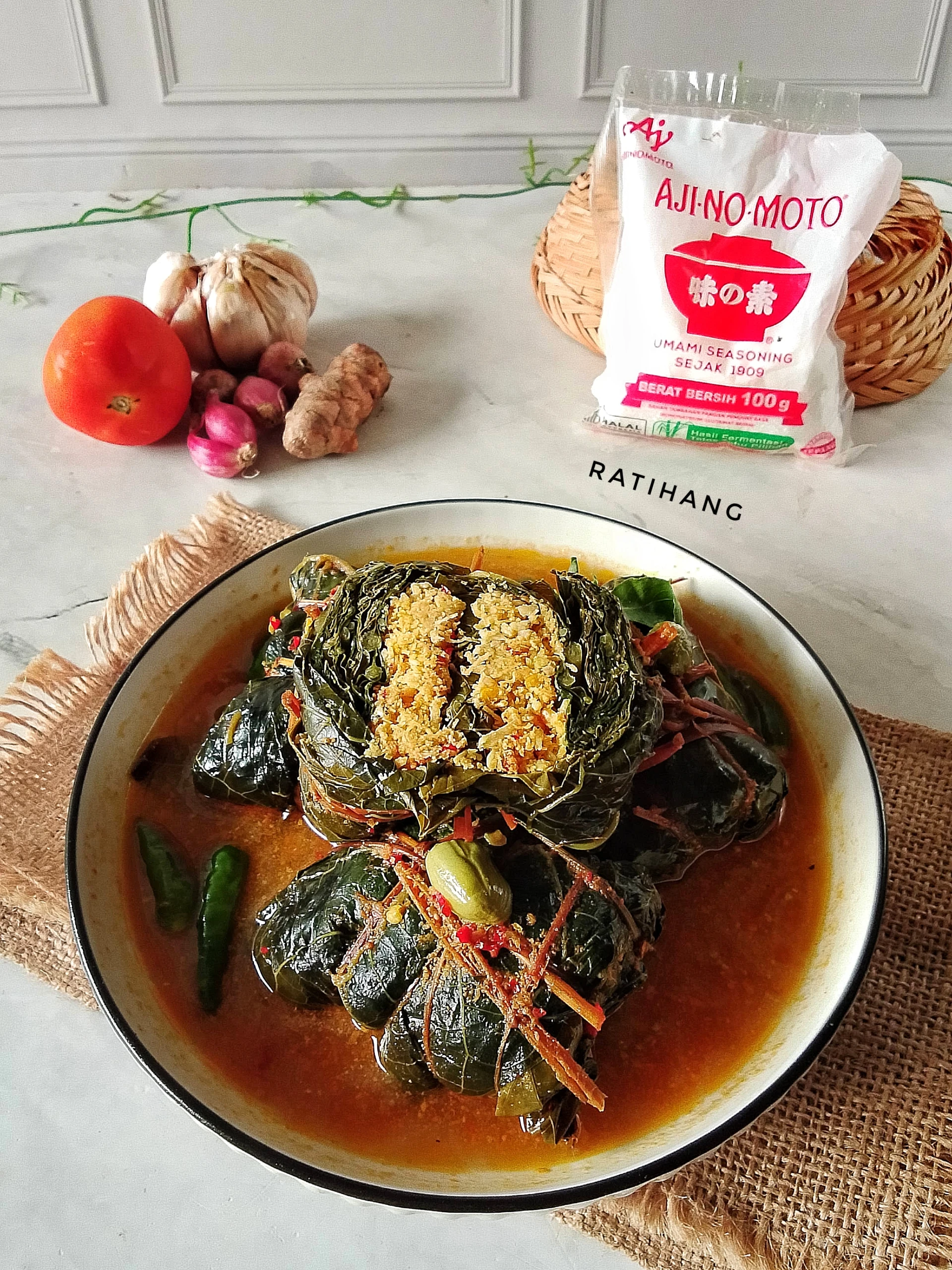 Buntil Daun Pepaya Singkong