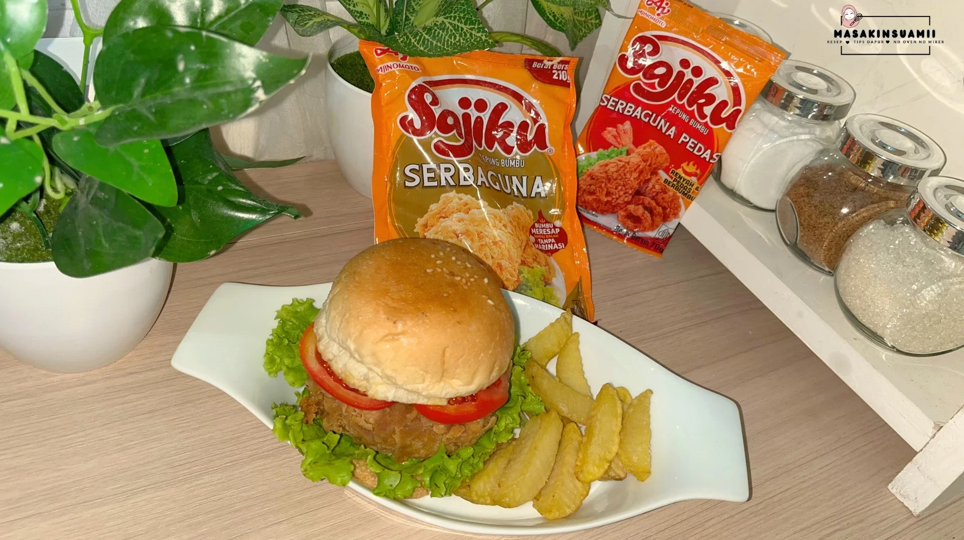 Burger Tempe Crispy ala Sajiku