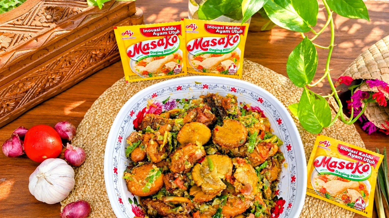 Sambal Ijo Ayam Jengkol 