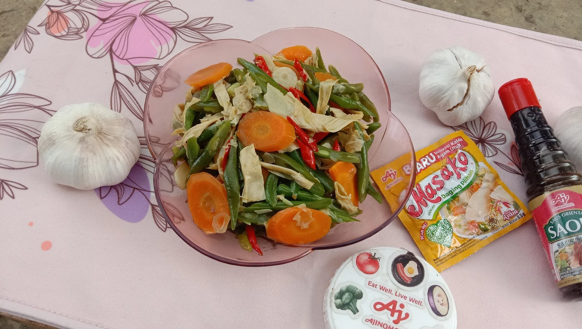 Cah Buncis Kembang Tahu