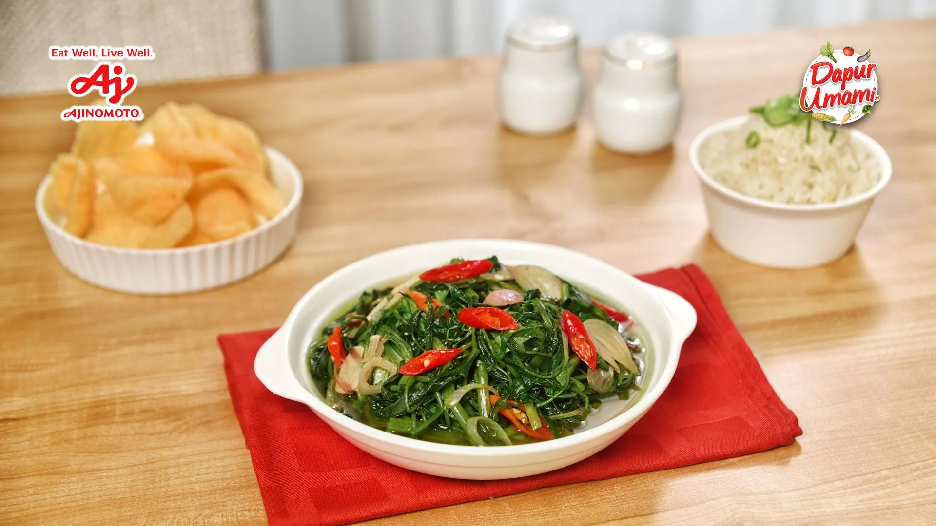Cah Kangkung ala AJINOMOTO® Terasi Udang