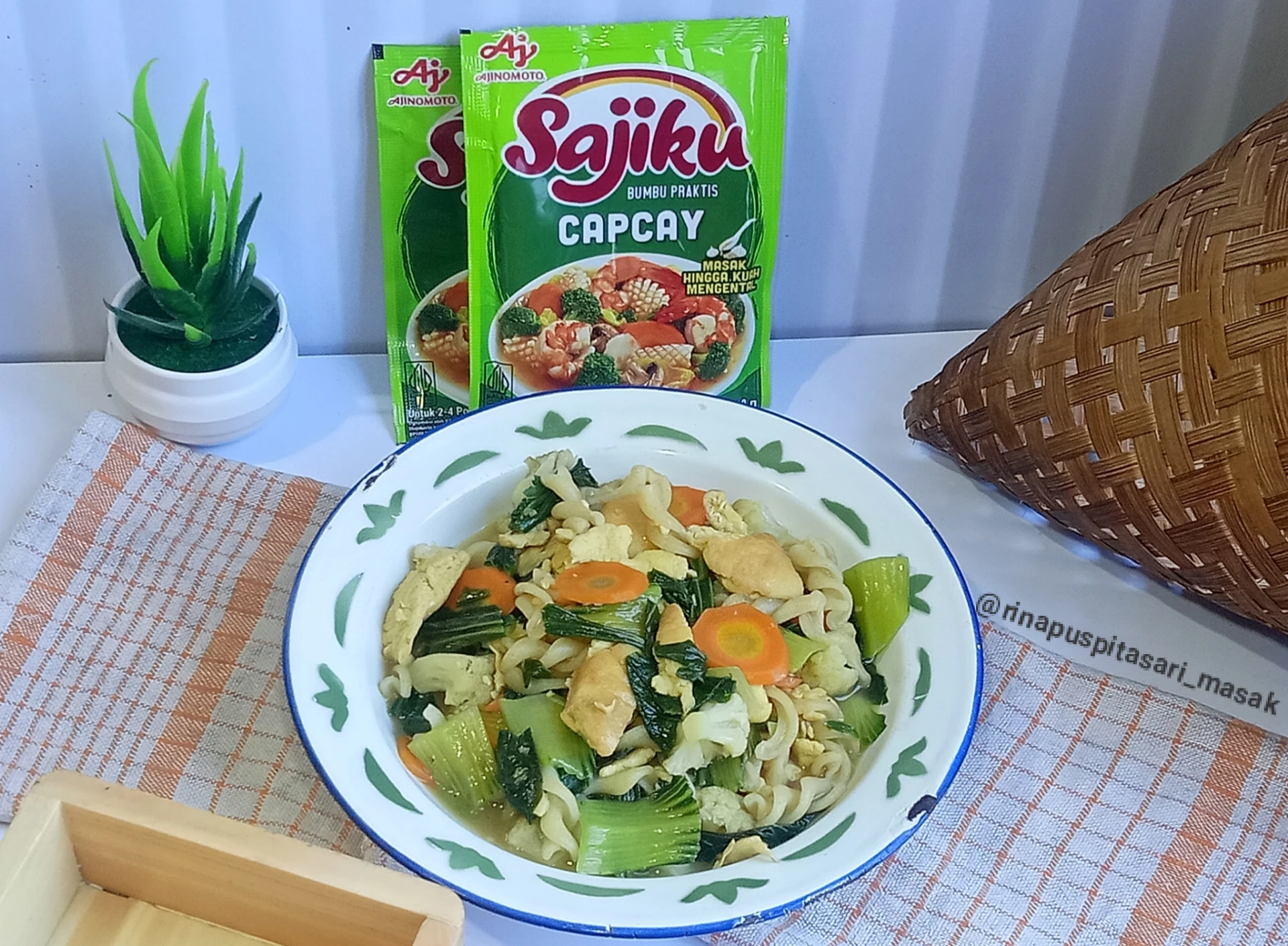 Capcay Makaroni Telur