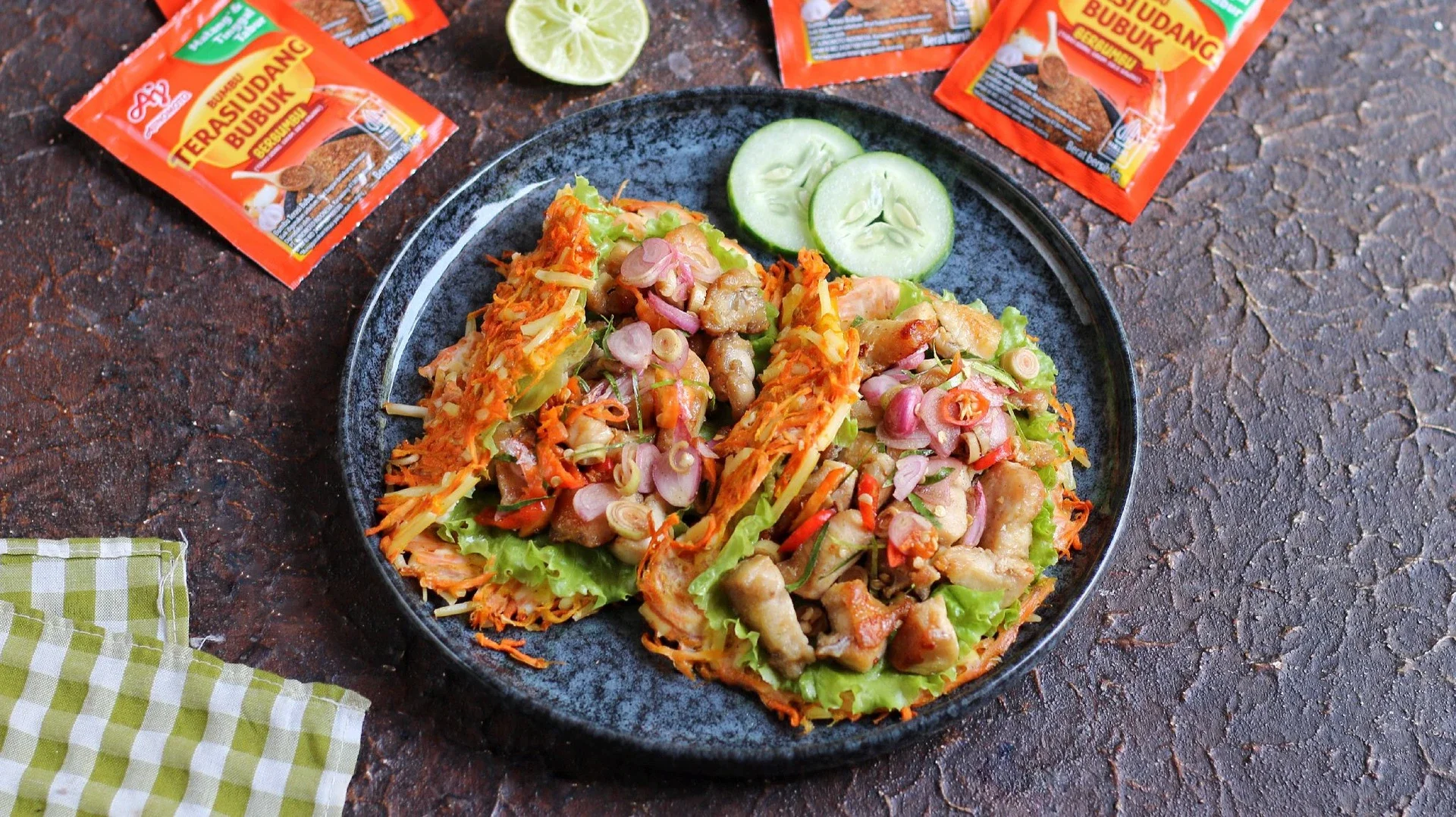 Carrot Wrap Ayam Sambal Matah