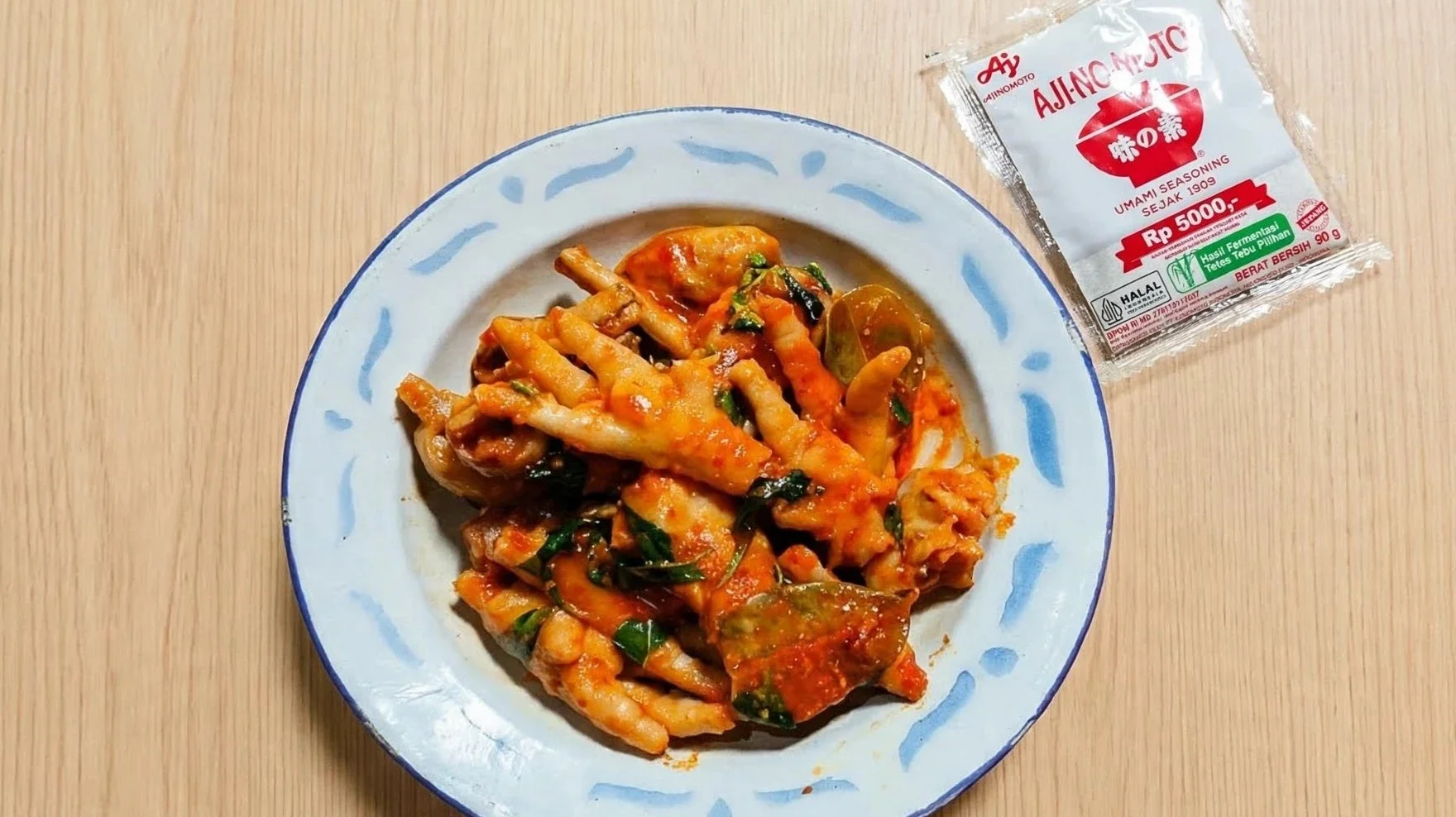 Ceker Ayam Rica-rica ala Aji No Moto