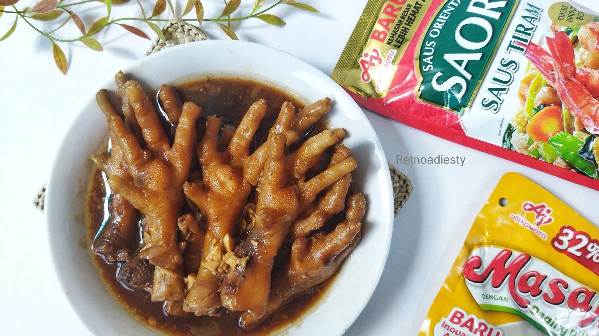 Ceker ayam saus tiram 