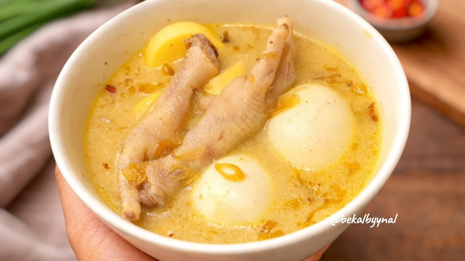 Ceker Telur Tofu Kuah Santan Gurih