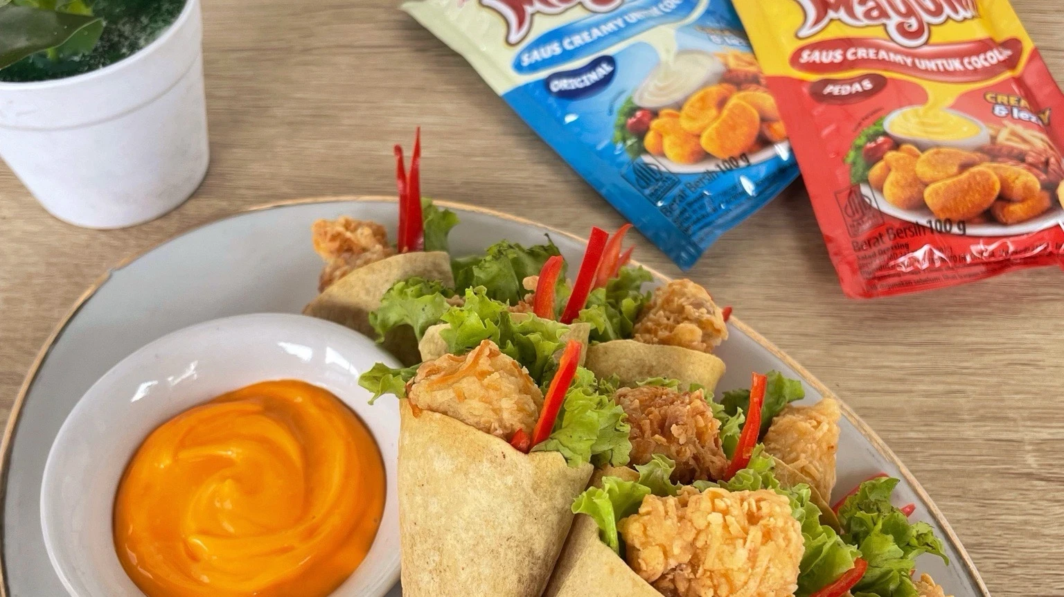 Chicken Cone Wraps