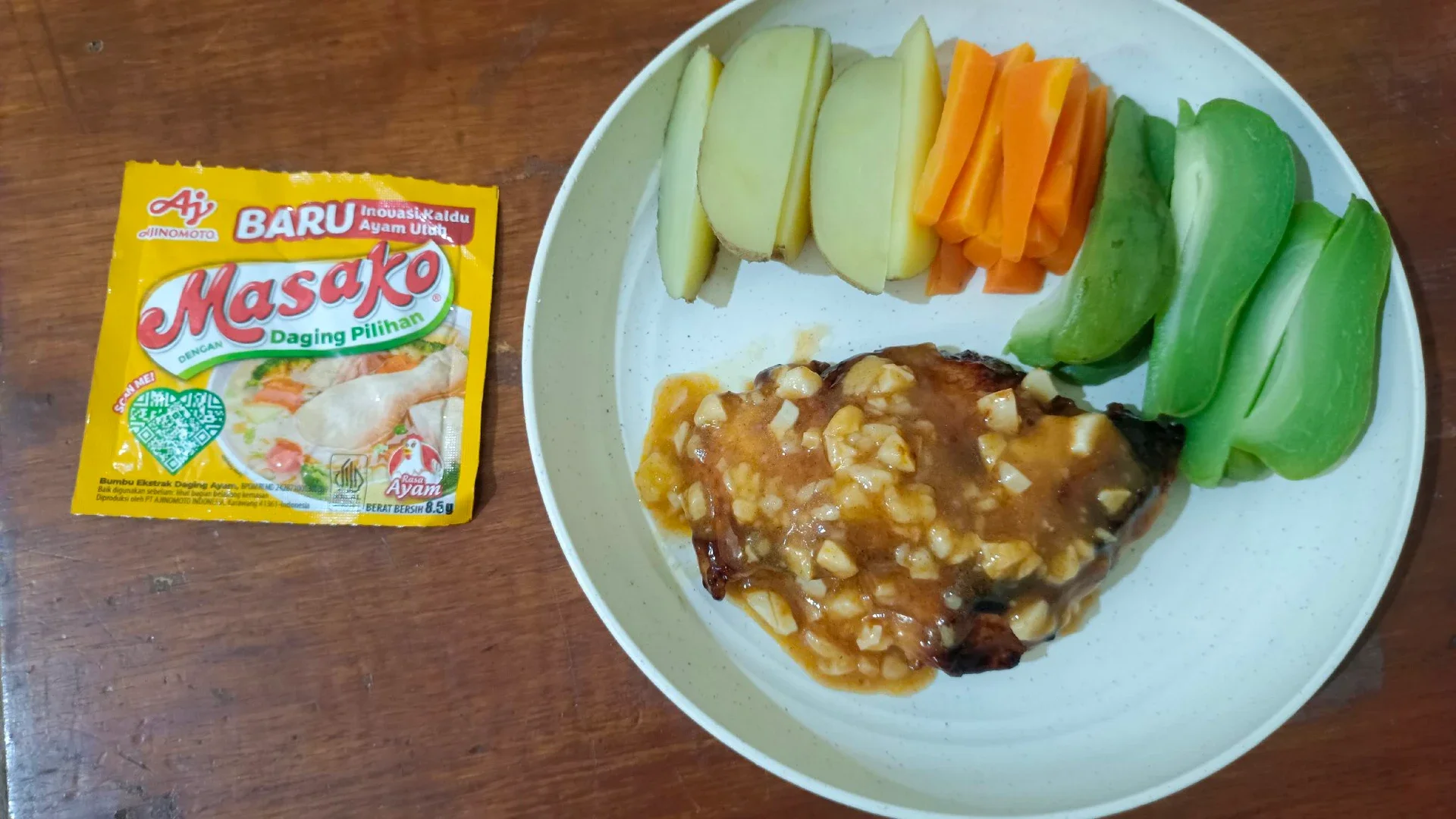 Chicken Roasted With Brown Sauce