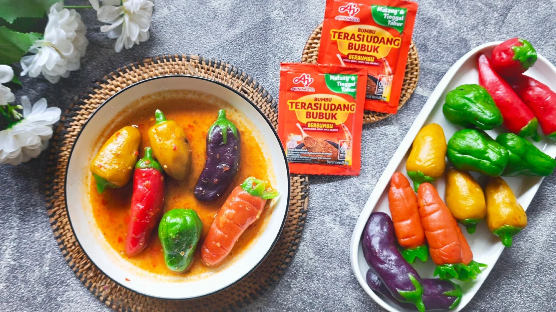 Cilok Kuah Pedas Isi Ayam Suwir 
