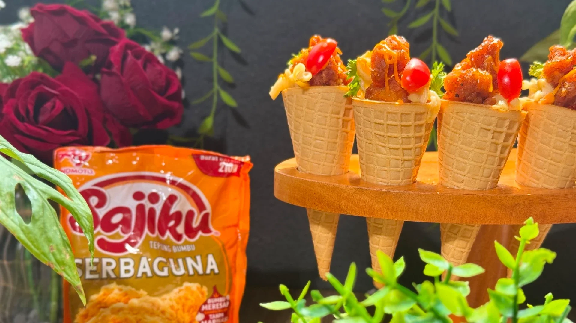 Crispy Chicken Mac ’n Cheese Cones
