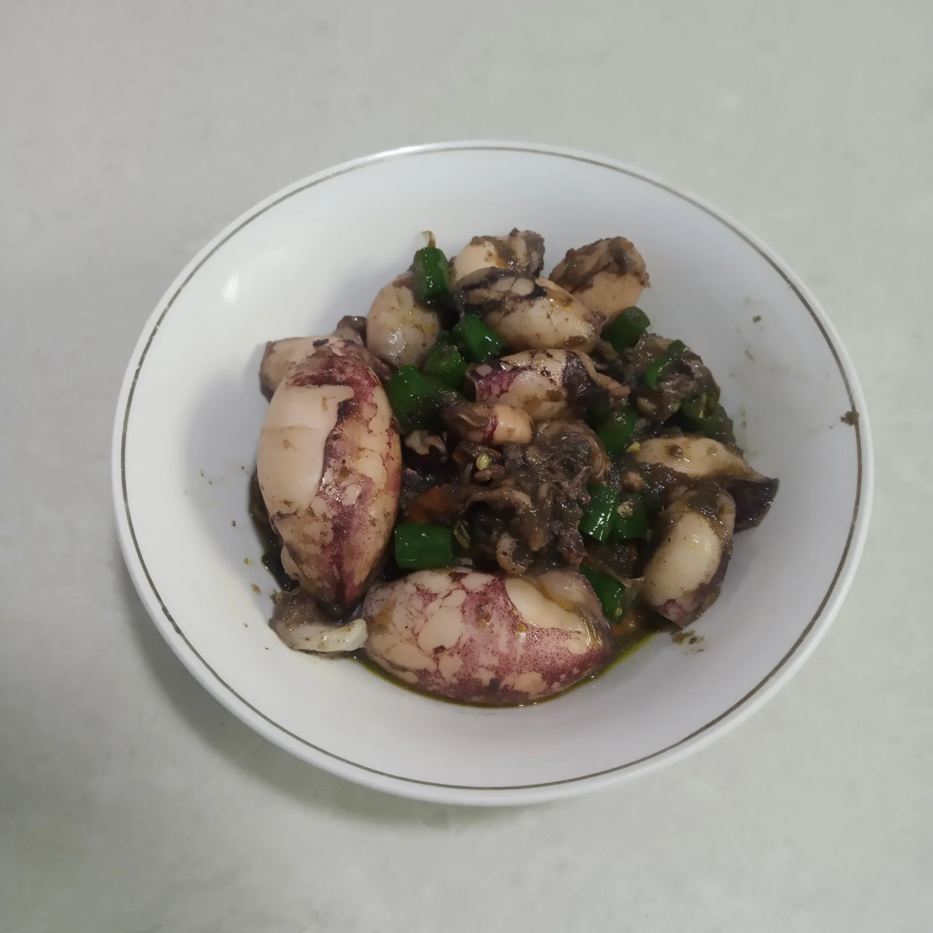 Cumi Hitam Cabai Hijau