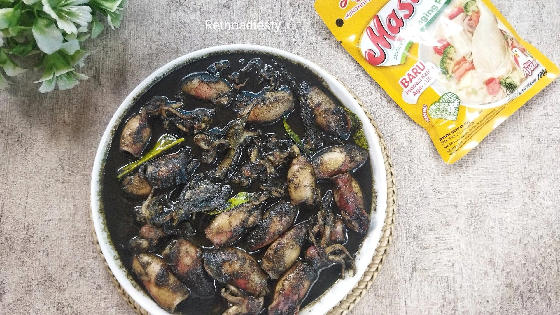 Cumi masak hitam 