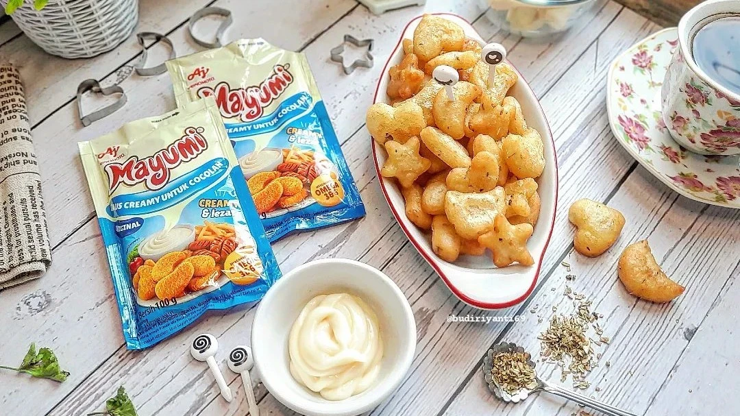 Cute Fried Sweet Potatoes with Cheese  (Ubi Goreng Keju Lucu)
