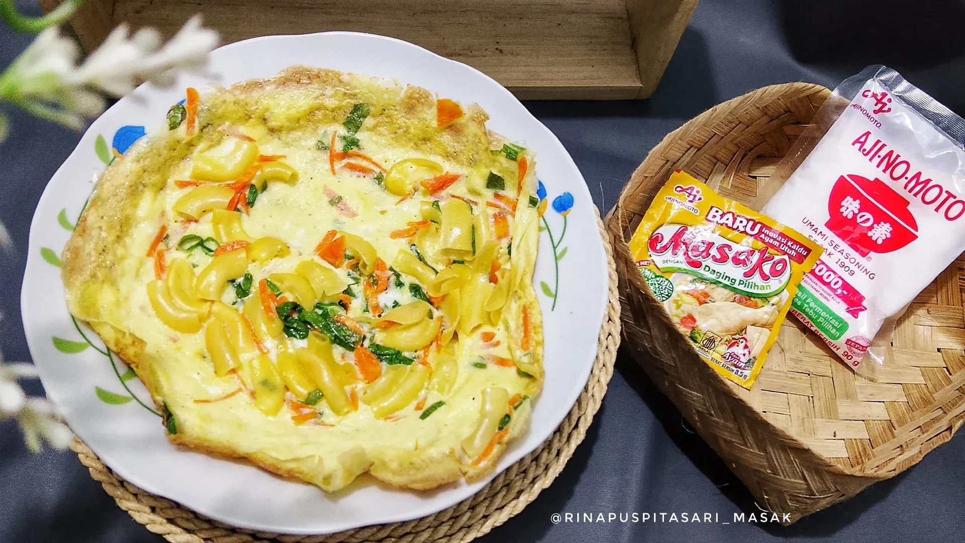 Dadar Telur Makaroni Sayur 